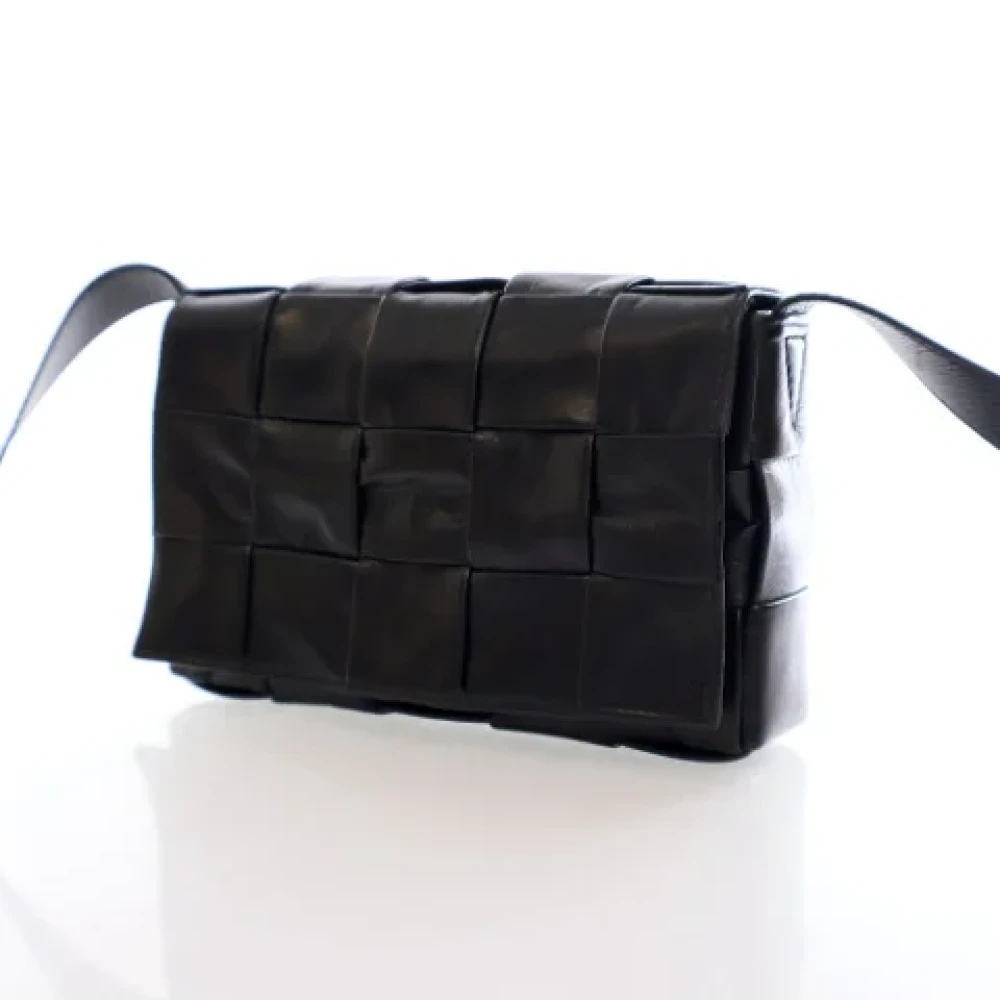 Bottega Veneta Vintage Pre-owned Leather handbags Black Dames