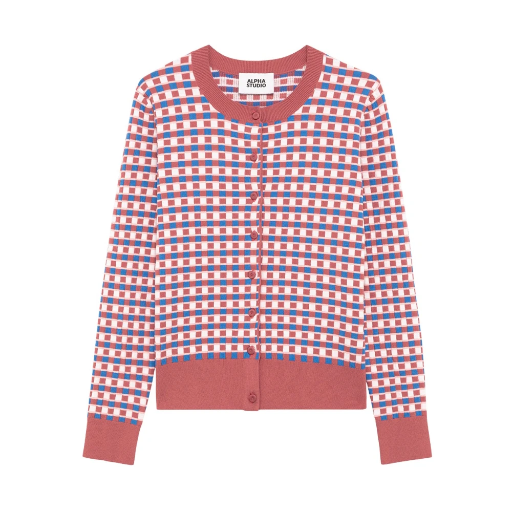 Alpha Studio Women's Multicolor Cardigan - Cardigans - L - Knitwear
