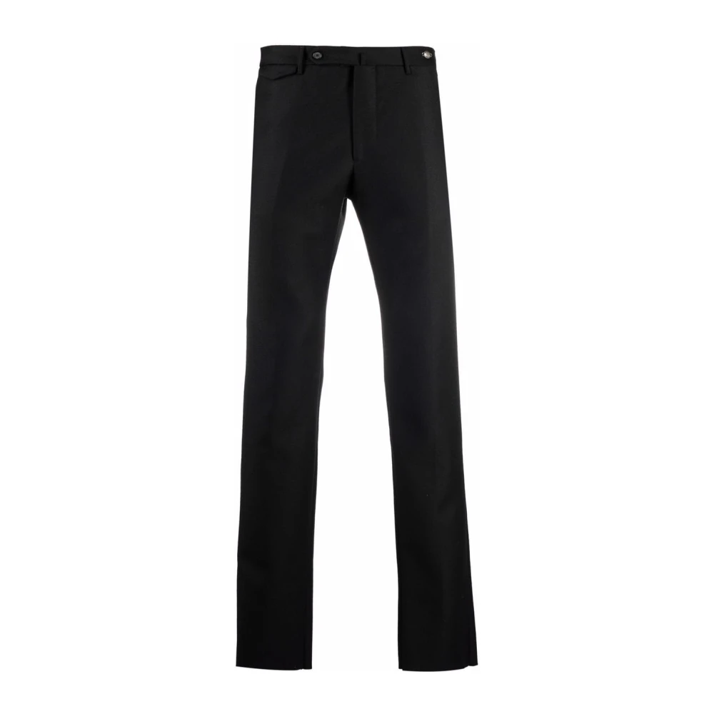 Tagliatore Svarta Slim-Cut Chinos för formellt klädsel Black, Herr