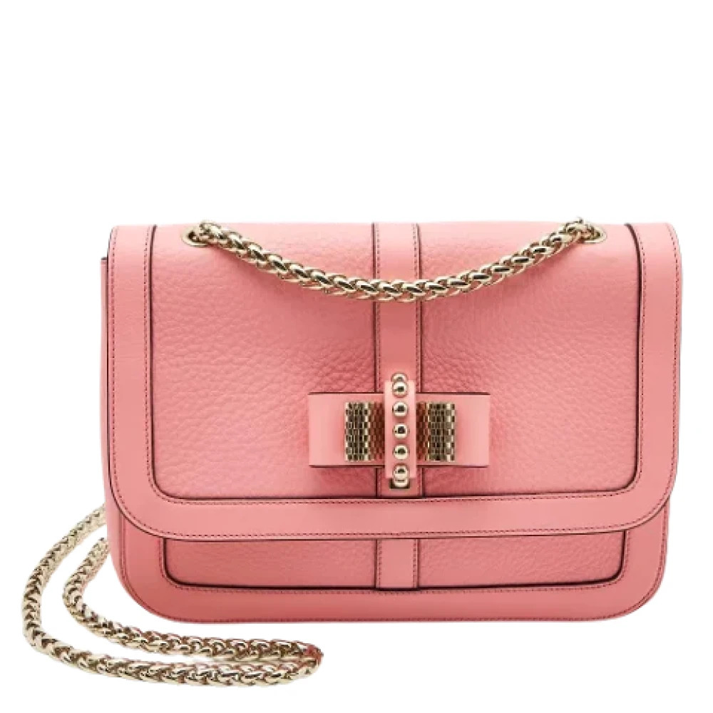 Christian Louboutin Pre-owned Leather shoulder-bags Pink Dames