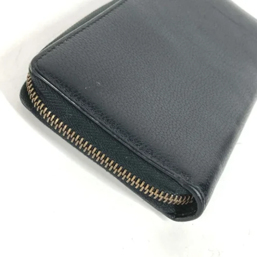 Gucci Vintage Pre-owned Leather wallets Black Dames