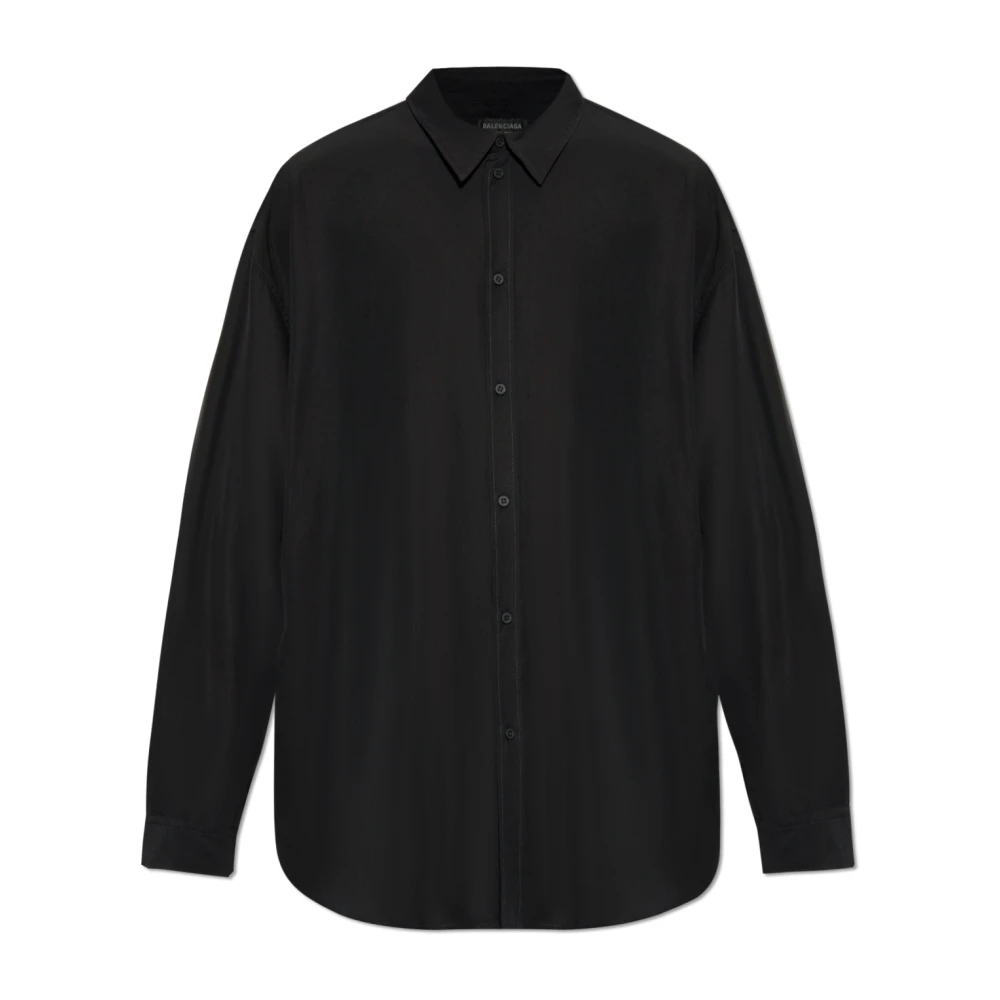 Balenciaga Loszittend overhemd Black Unisex