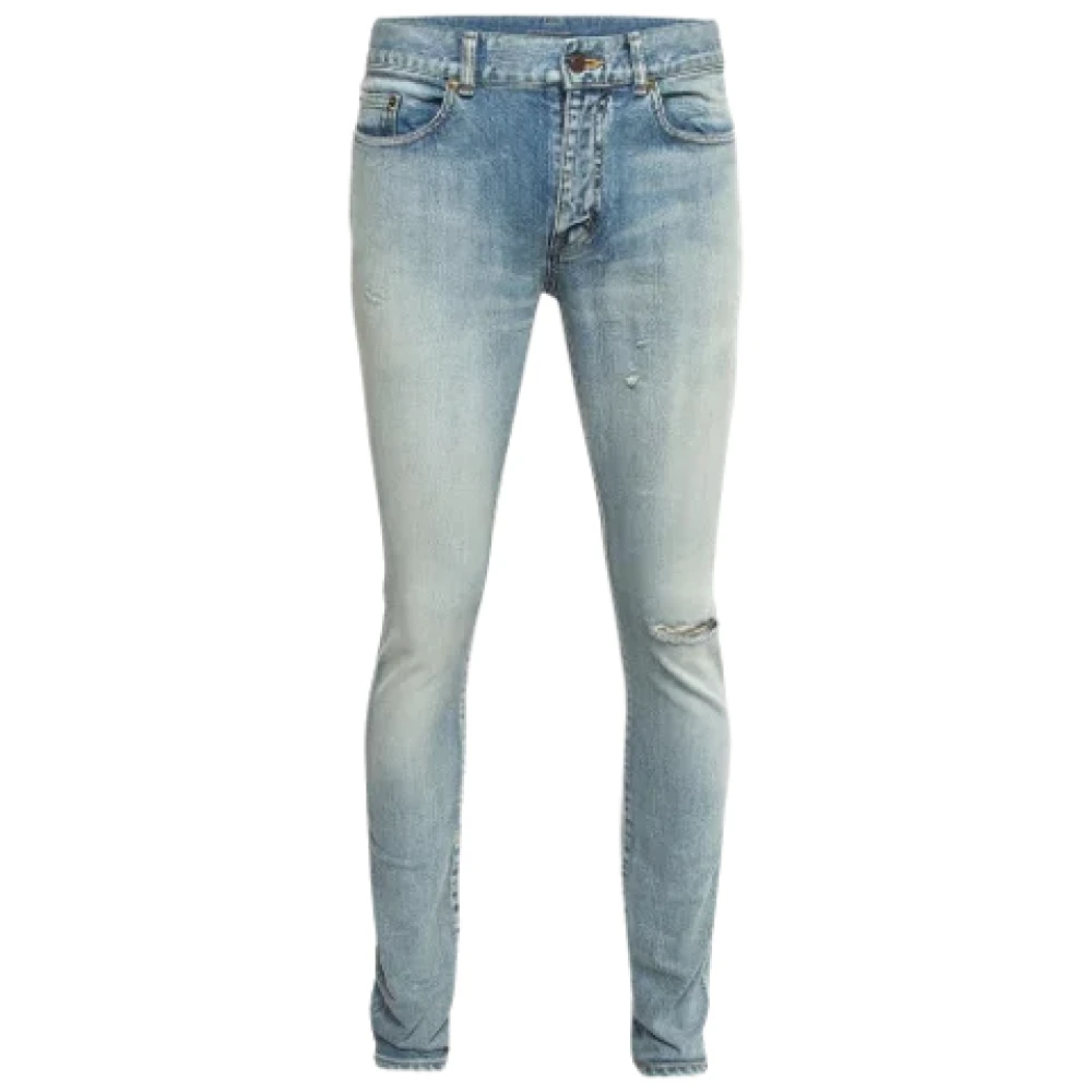 Yves Saint Laurent Vintage Pre-owned Denim jeans Blue Dames