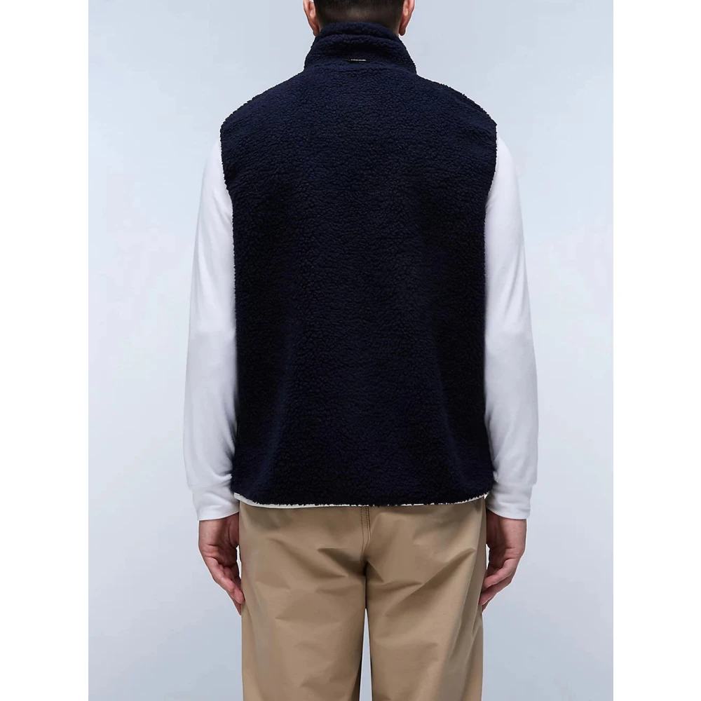 Napapijri Blauwe Outdoor Stijl Fleece Vest Blue Heren