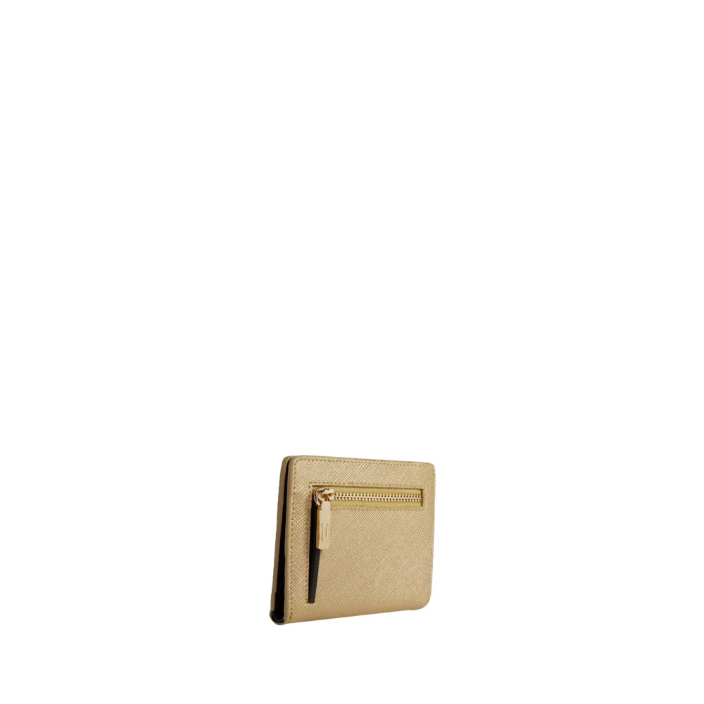Alviero Martini 1a Classe Gouden Flash Portemonnee met Kaartprint Yellow Dames