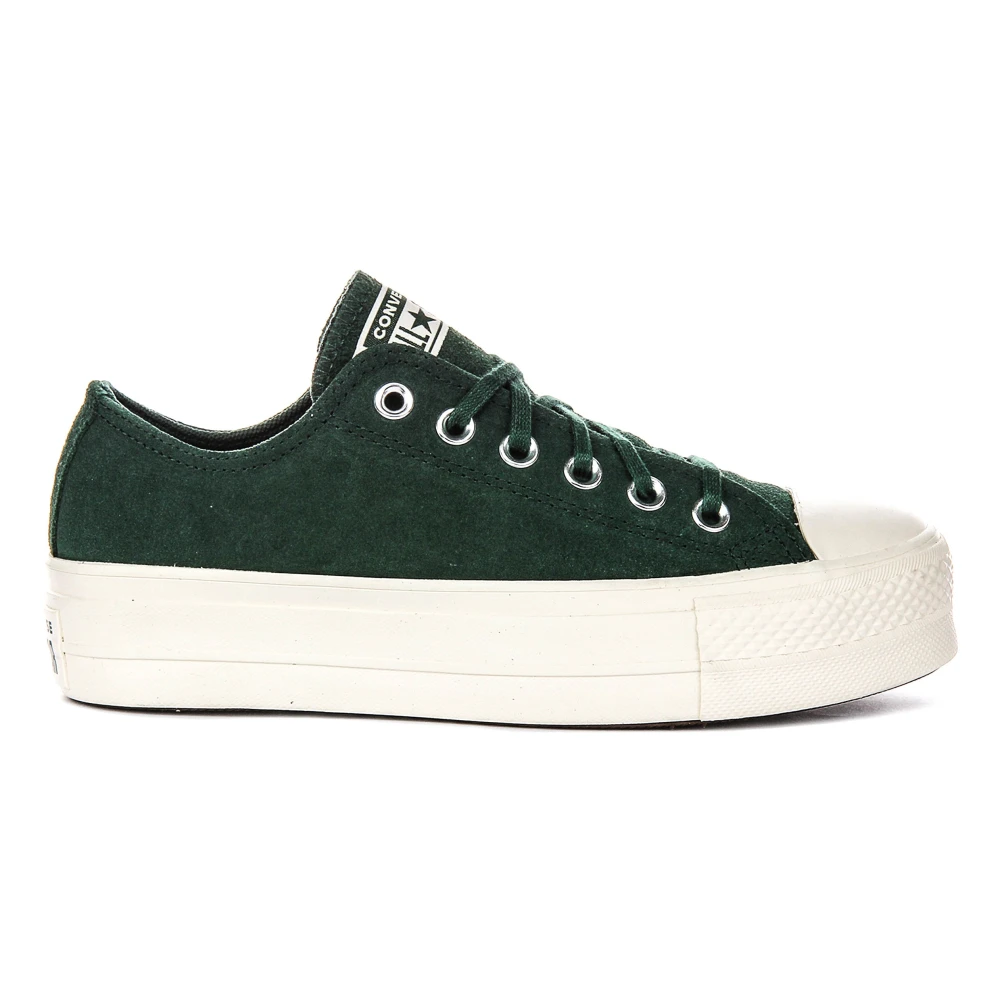 Converse Women's Green Sneakers, 7 Uk, All Star Lift Platform