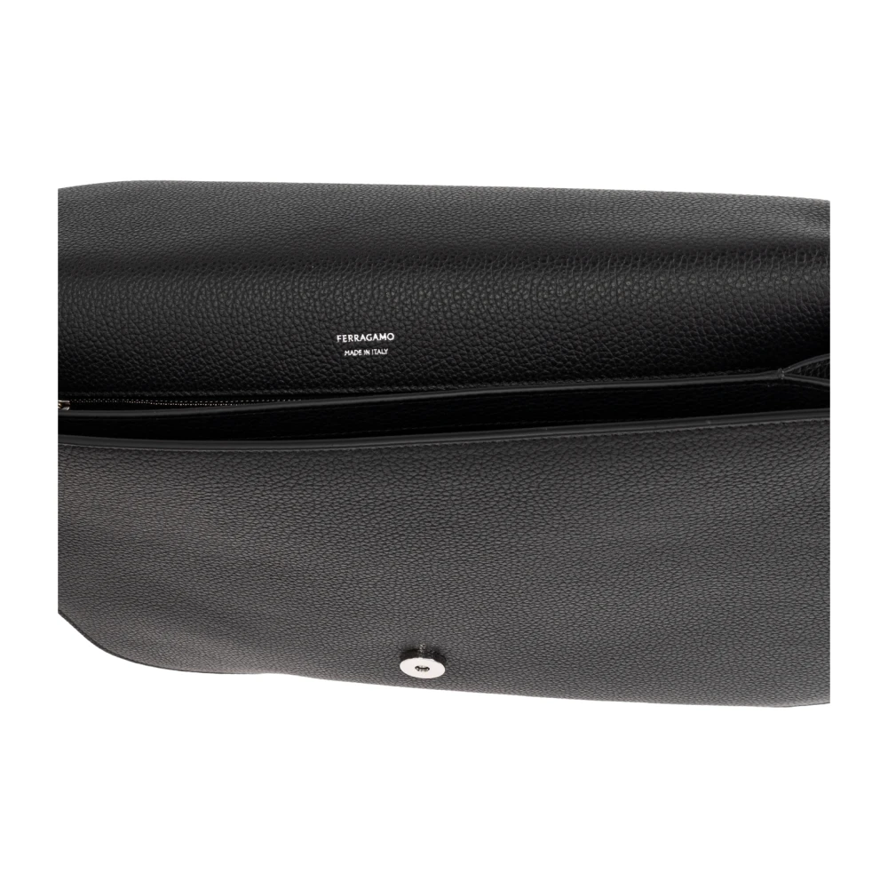 Salvatore Ferragamo Schoudertas Black Heren