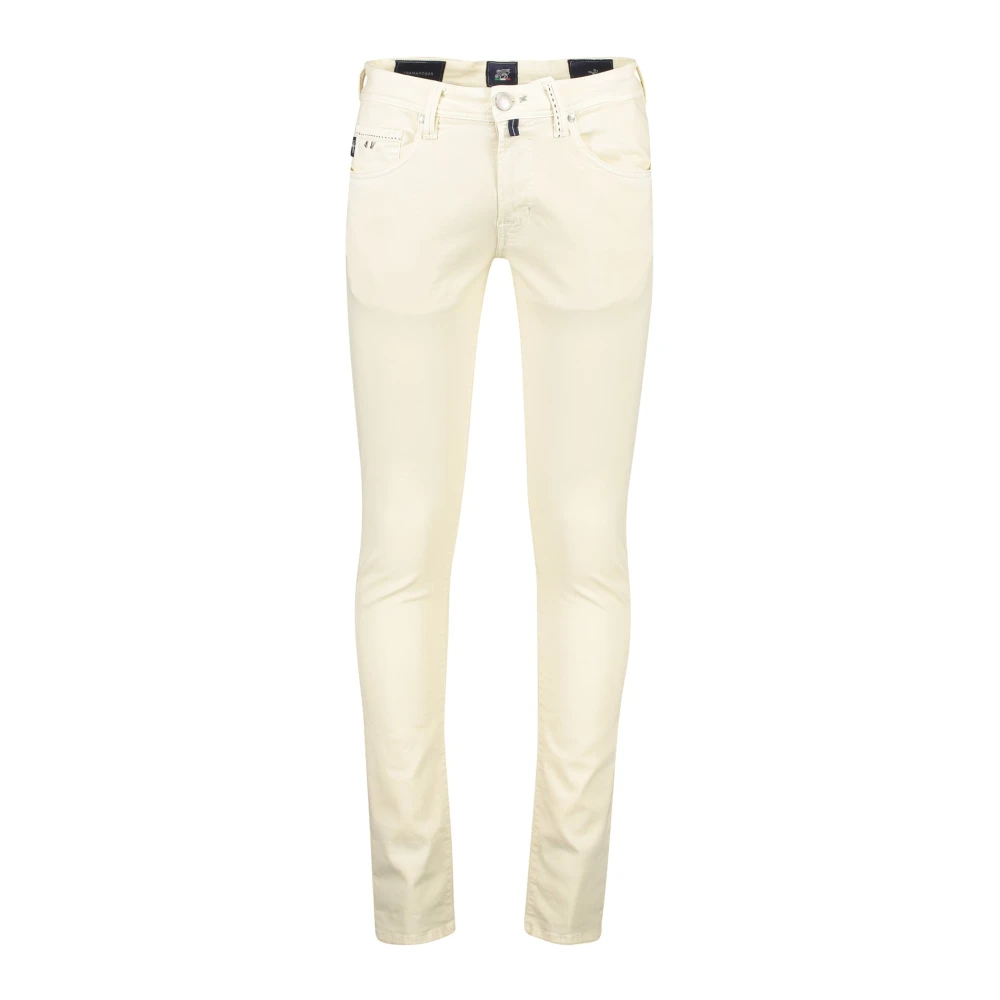 Tramarossa Gele Slim Fit Zomer Jeans Beige Heren