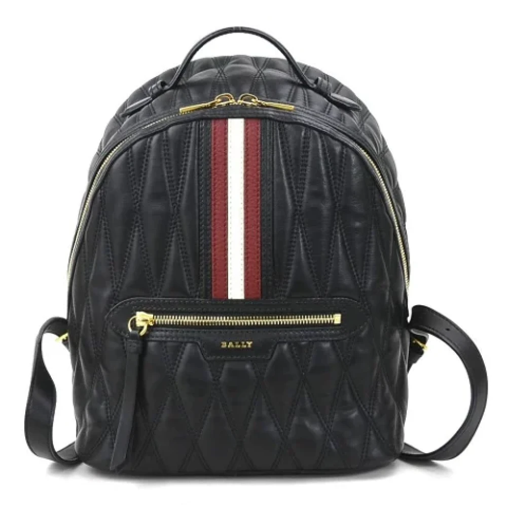 Bally Pre-owned Fabric backpacks Black Dames