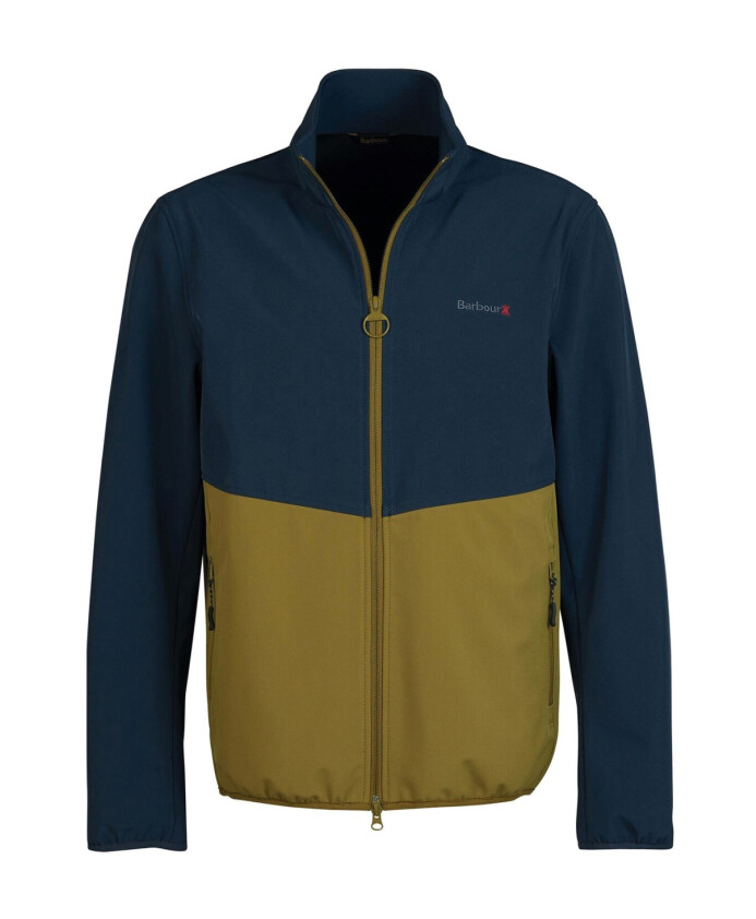 veste-softshell-vert-fermeture-eclair-logo-polyester