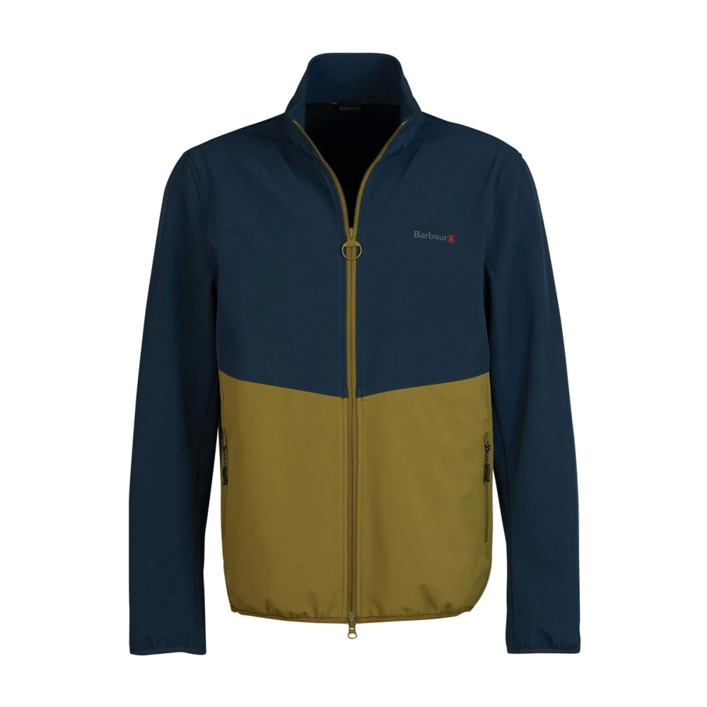 Barbour Softshell Jas Groen Rits Logo Polyester Multicolor Heren