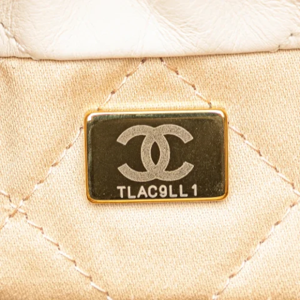 Chanel Vintage Pre-owned Leather chanel-bags White Dames