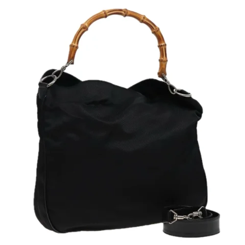 Gucci Vintage Pre-owned Nylon gucci-bags Black Dames