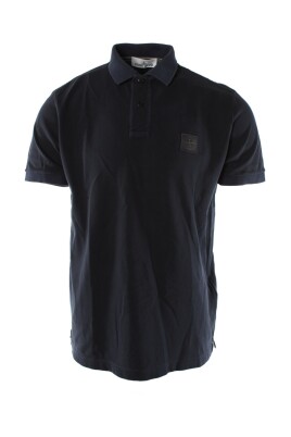 polo-slim-fit-en-coton-bleu