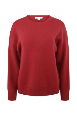 pull-elegant-laine-coton-rouge