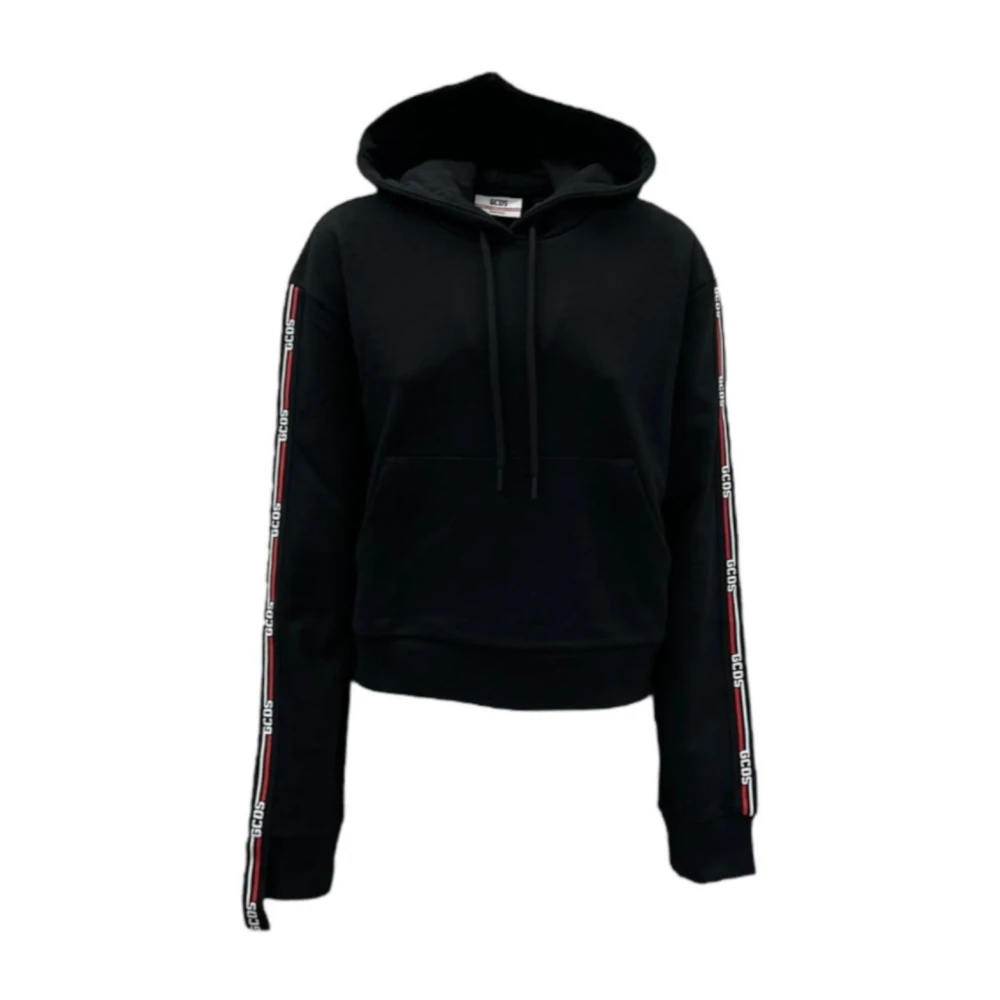 Gcds Vrouw Zwart Hoodies & Sweatvesten Dames, Xs, Hoodie