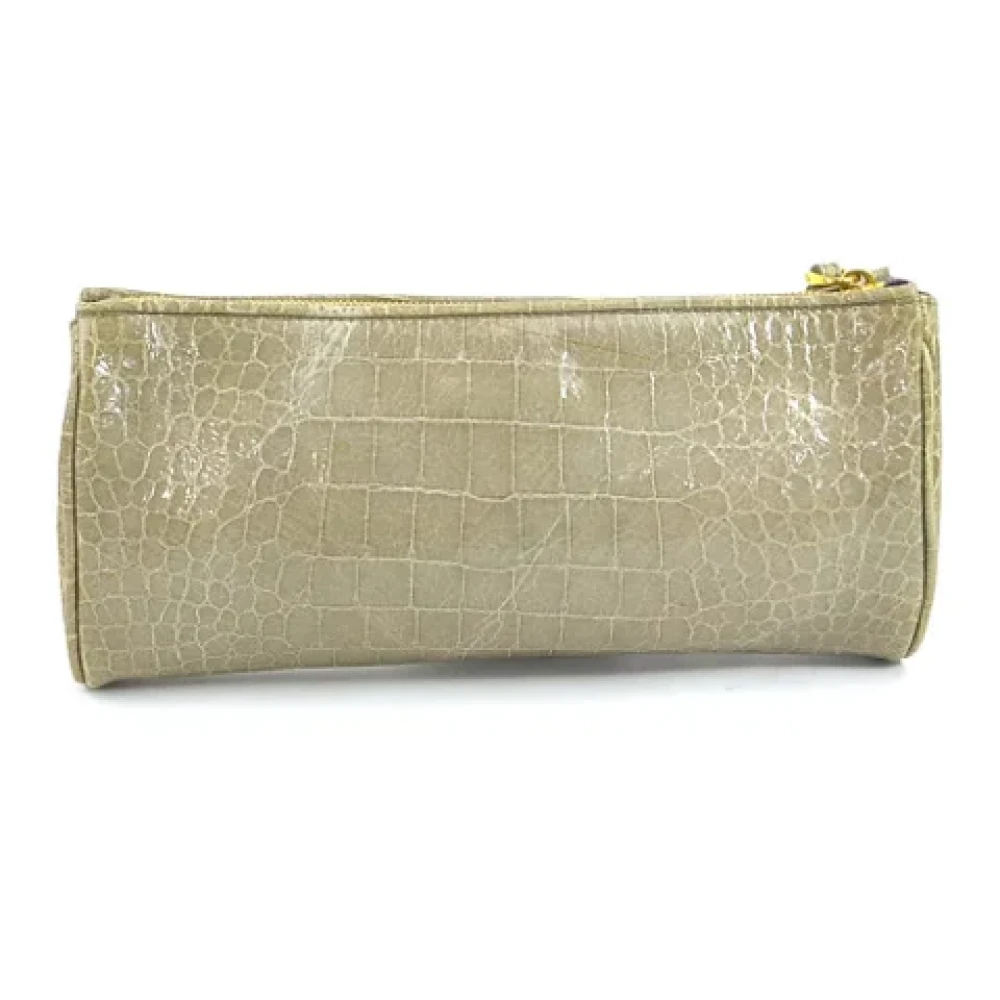 Miu Pre-owned Fabric clutches Beige Dames