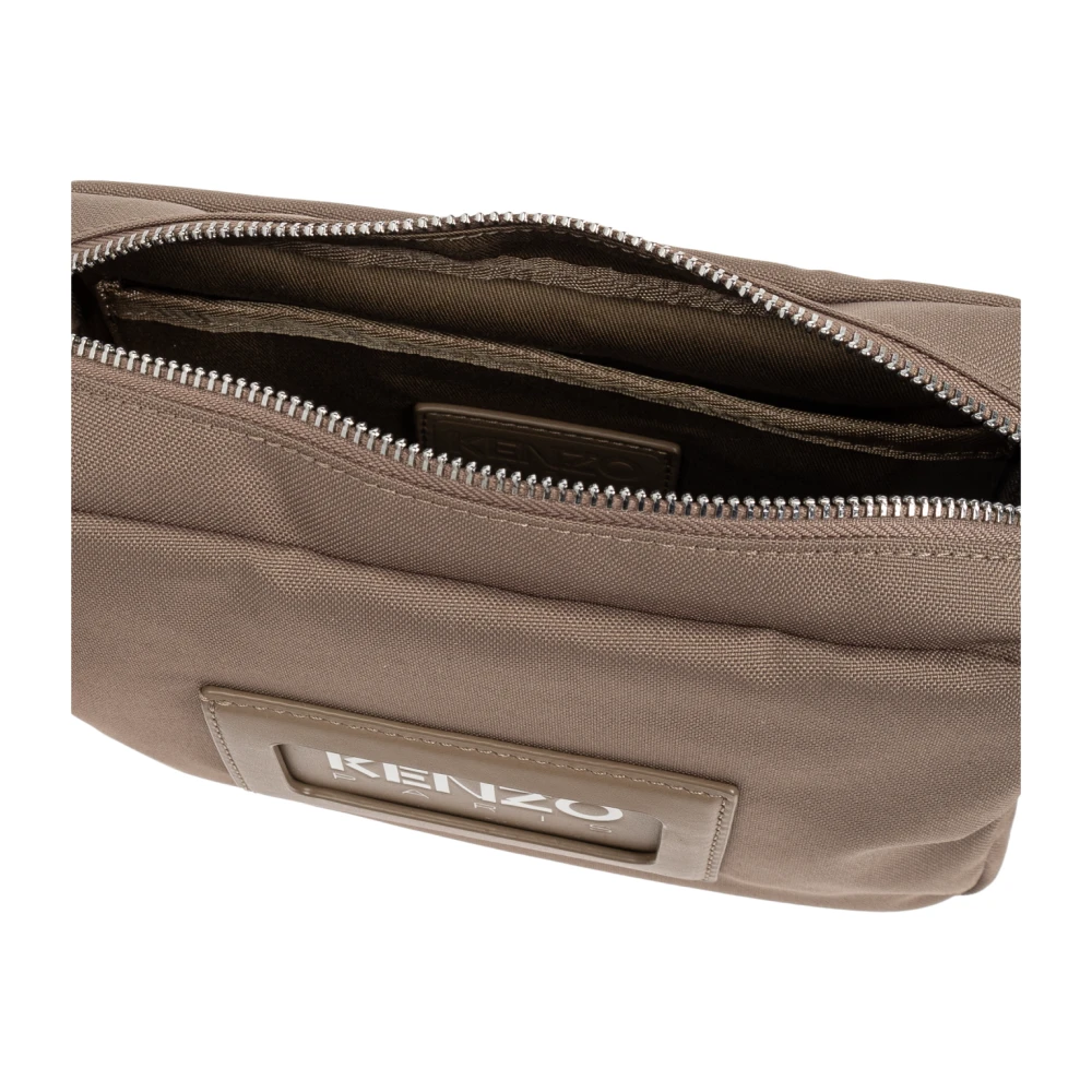 Kenzo Schoudertas met logo Beige Heren