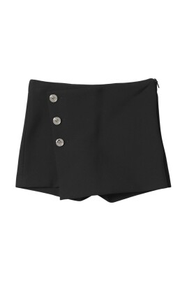 black-asymmetrical-crepe-shorts