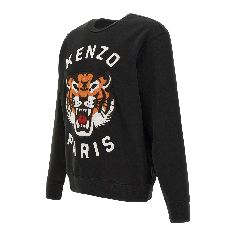 Kenzo Lucky Tiger Zwarte Sweater Black Heren