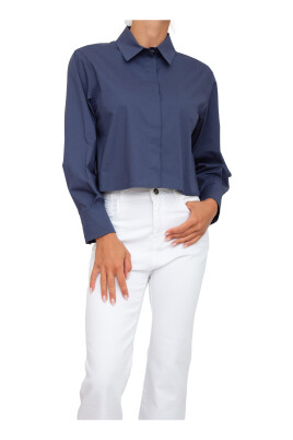 Chemise Femme Marella Manches Longues Noir Taille 38 - Coton Mélangé, Occasion Très Bon état