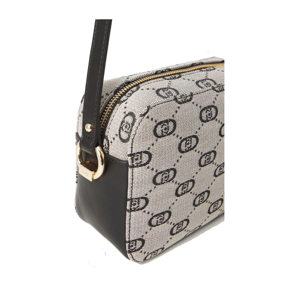 Liu Jo Jacquard Schoudertas met Ritssluiting Beige Dames