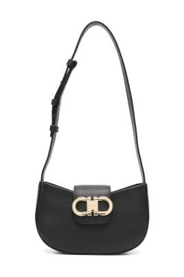 black-foldover-top-shoulder-bag