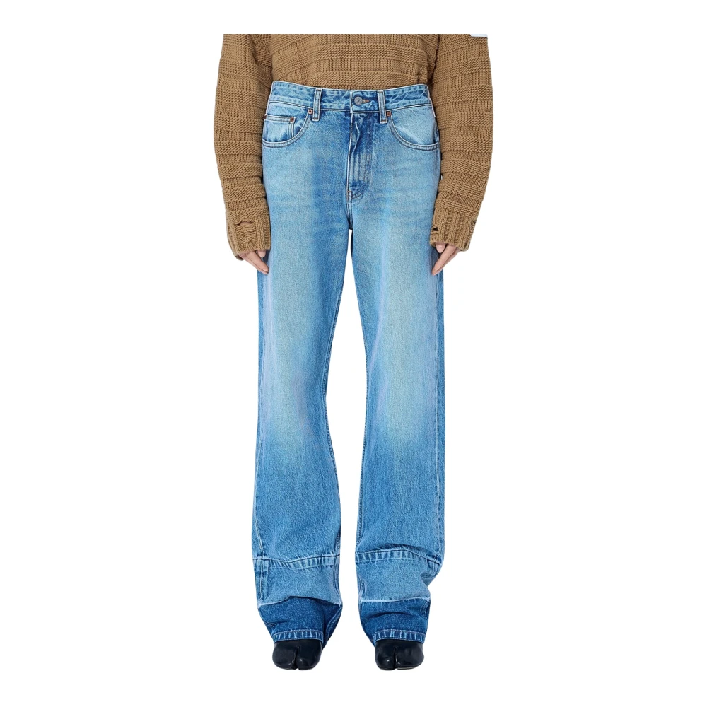 Mm6 Maison Margiela Trousers 5 Pockets - Female - Straight Fit Jeans - Blue - W28 - Jeans - Image 3