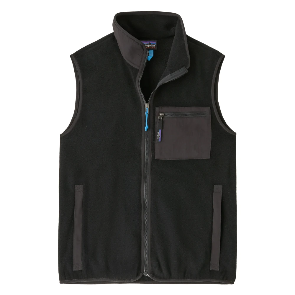 Patagonia Black Waistcoats, Male, L, Synchilla Fleece Vest