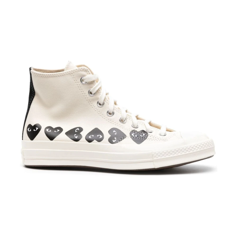 Comme des Garçons Play Vita Sneakers med 3,5 cm Klack White, Dam