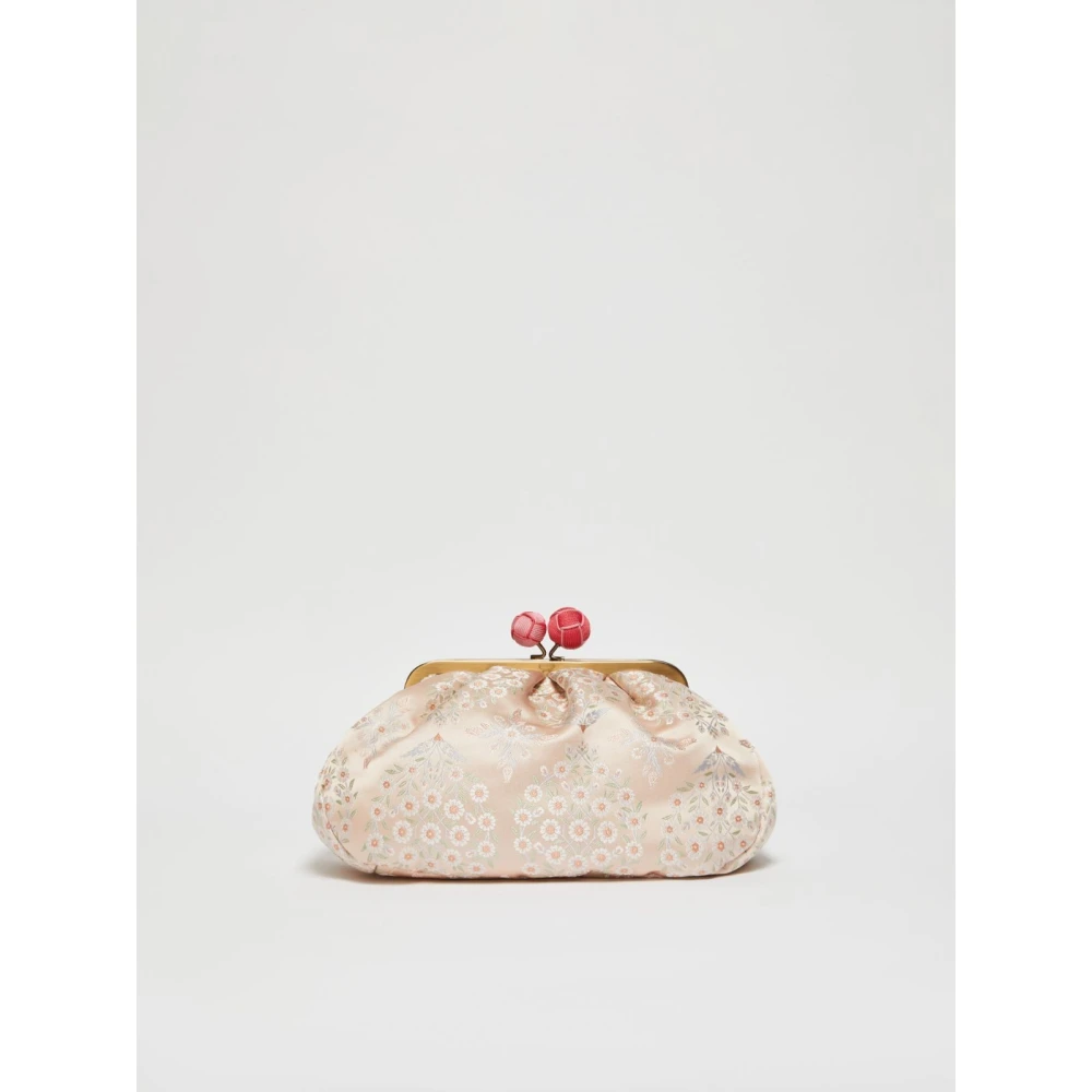 Max Mara Weekend Zijden Pasticcino Schoudertas Ornament Pink Dames