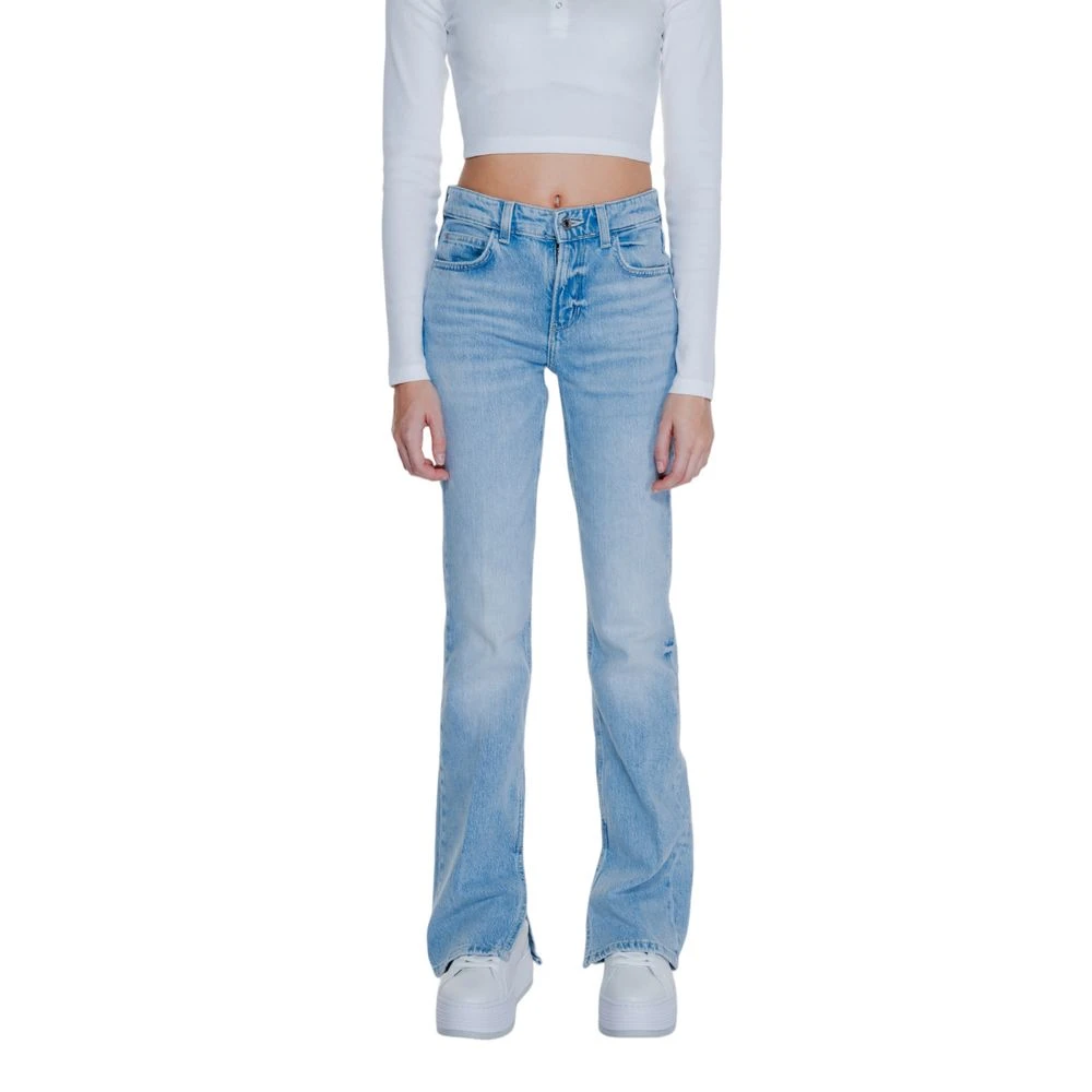 Guess Women's Light/Blue Cotton Jeans & Trousers