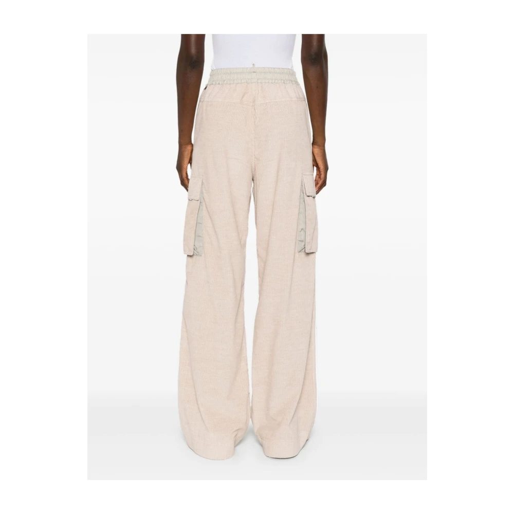 Moncler Beige Broek Aw24 Elegante Stijl Beige Dames