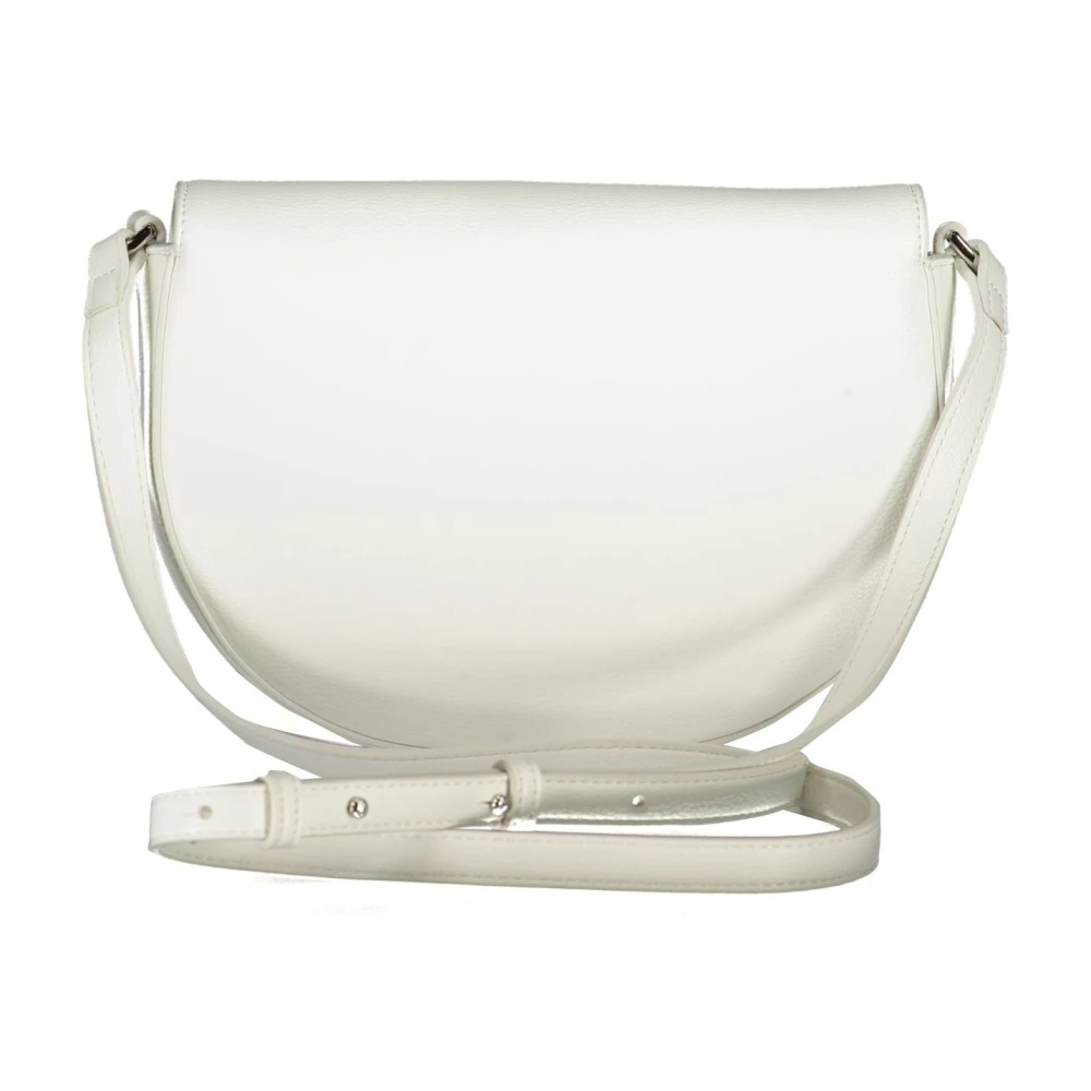 Calvin Klein Witte Schoudertas met Verstelbare Band White Dames