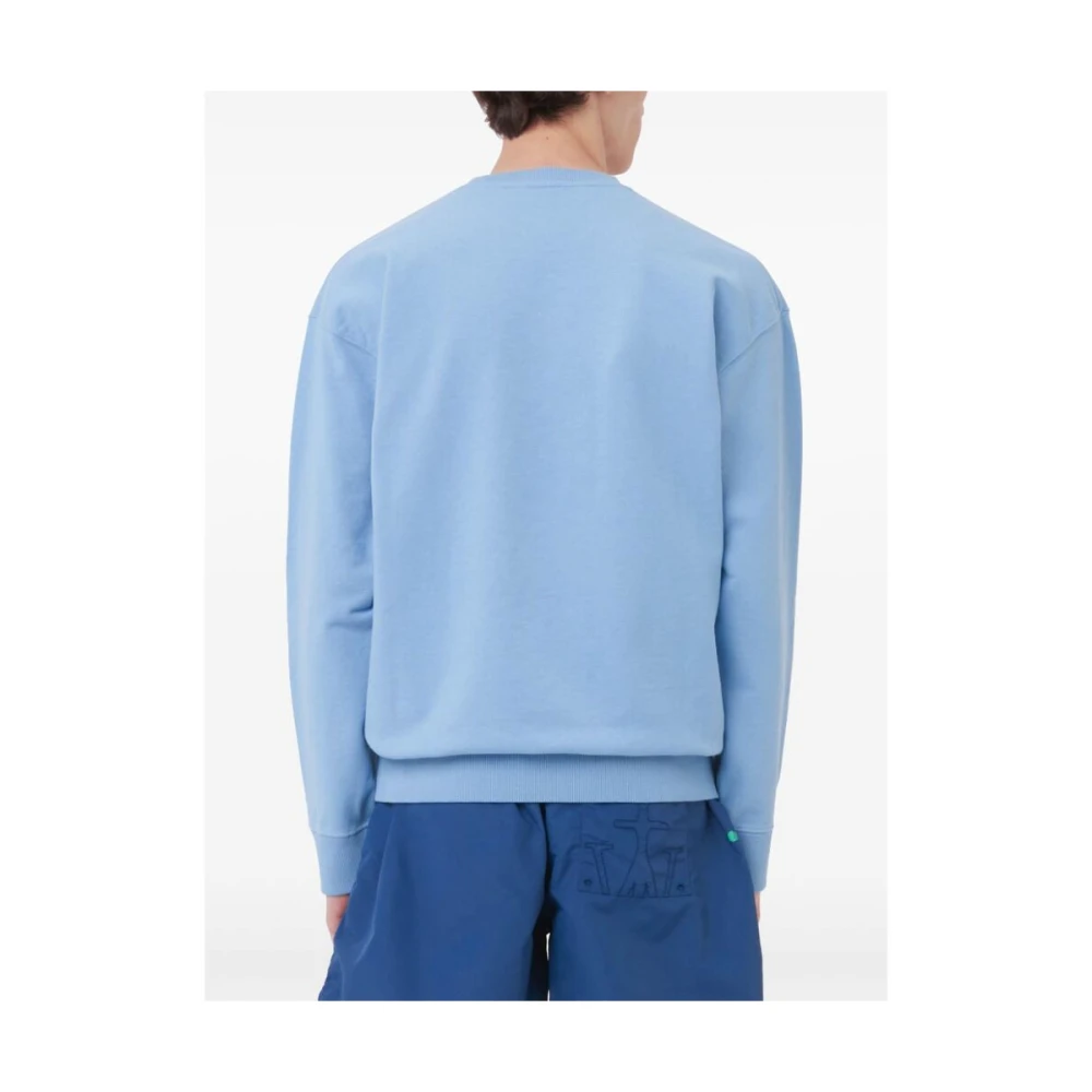 JW Anderson Blauwe Grafische Print Sweatshirt Blue Heren
