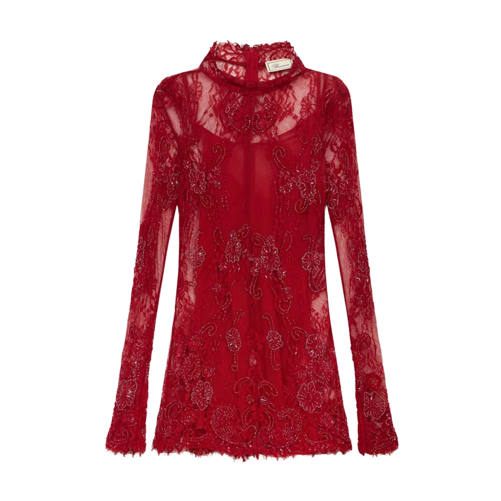 Blumarine Donna Abito Corto In Pizzo Rosso It Taglia 42- Mytheresa - Immagine 3