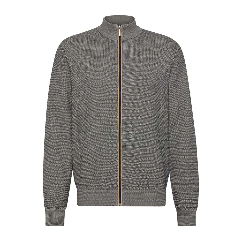 Bugatti Grijs Vest met Rits Gray Heren