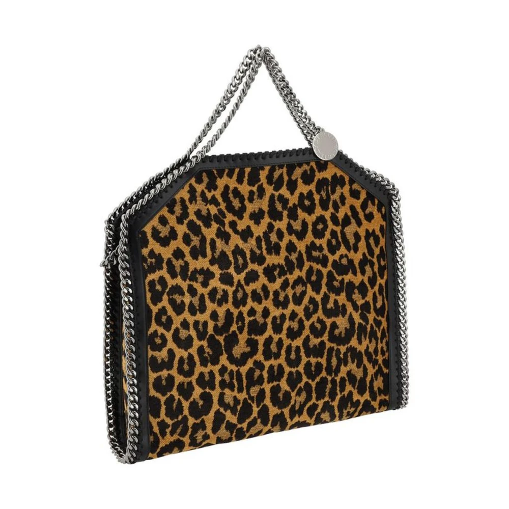 Stella Mccartney Dieren Jacquard Geweven Schoudertas met Kettinghandvatten Multicolor Dames