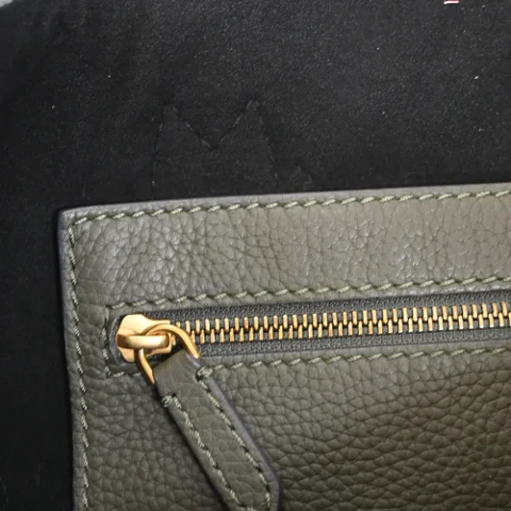 Burberry Vintage Pre-owned Leather shoppers Green Dames