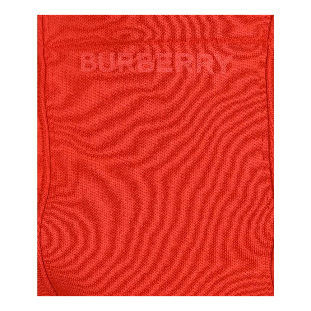 Burberry Rode Katoenen Sweatshirt met Capuchon Red Heren