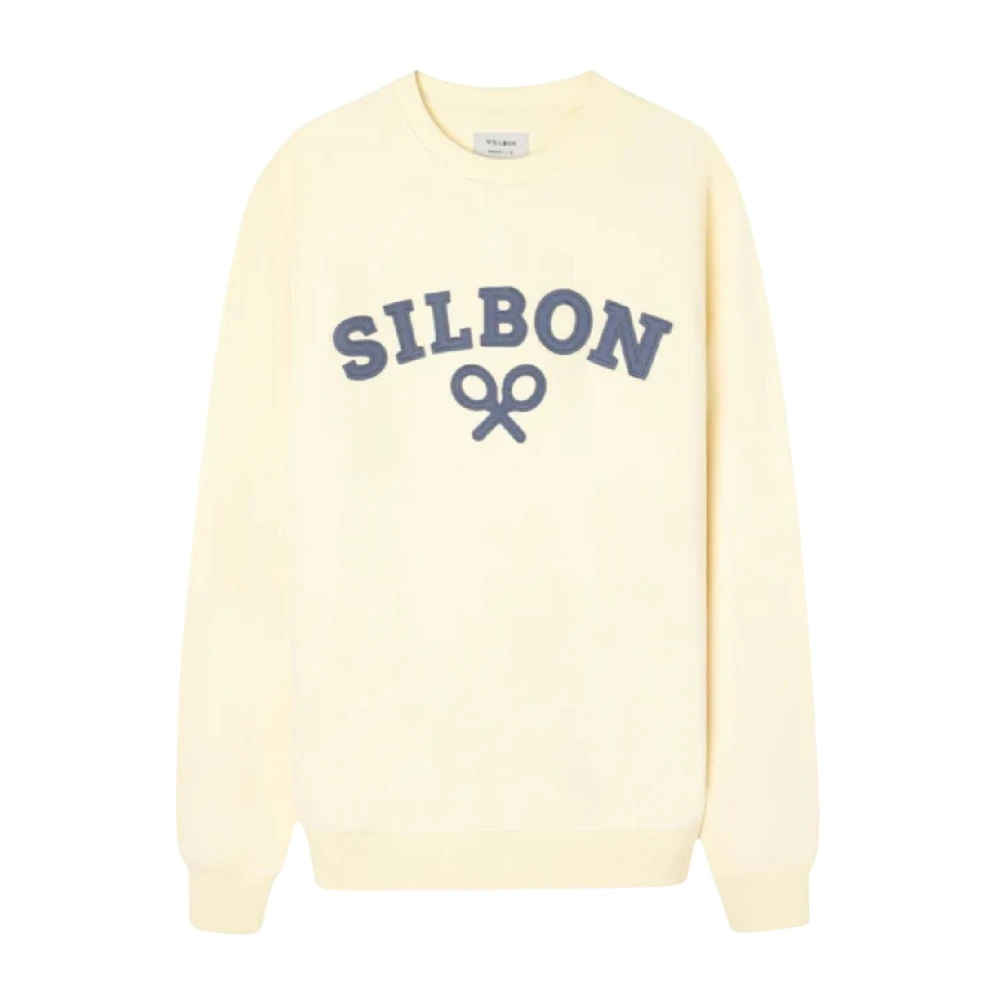 Silbon Men's Yellow Minilogo Sweatshirt