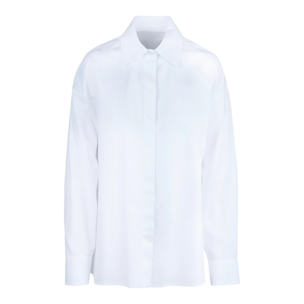 Dondup Women's White Shirts, M, Camicia Over