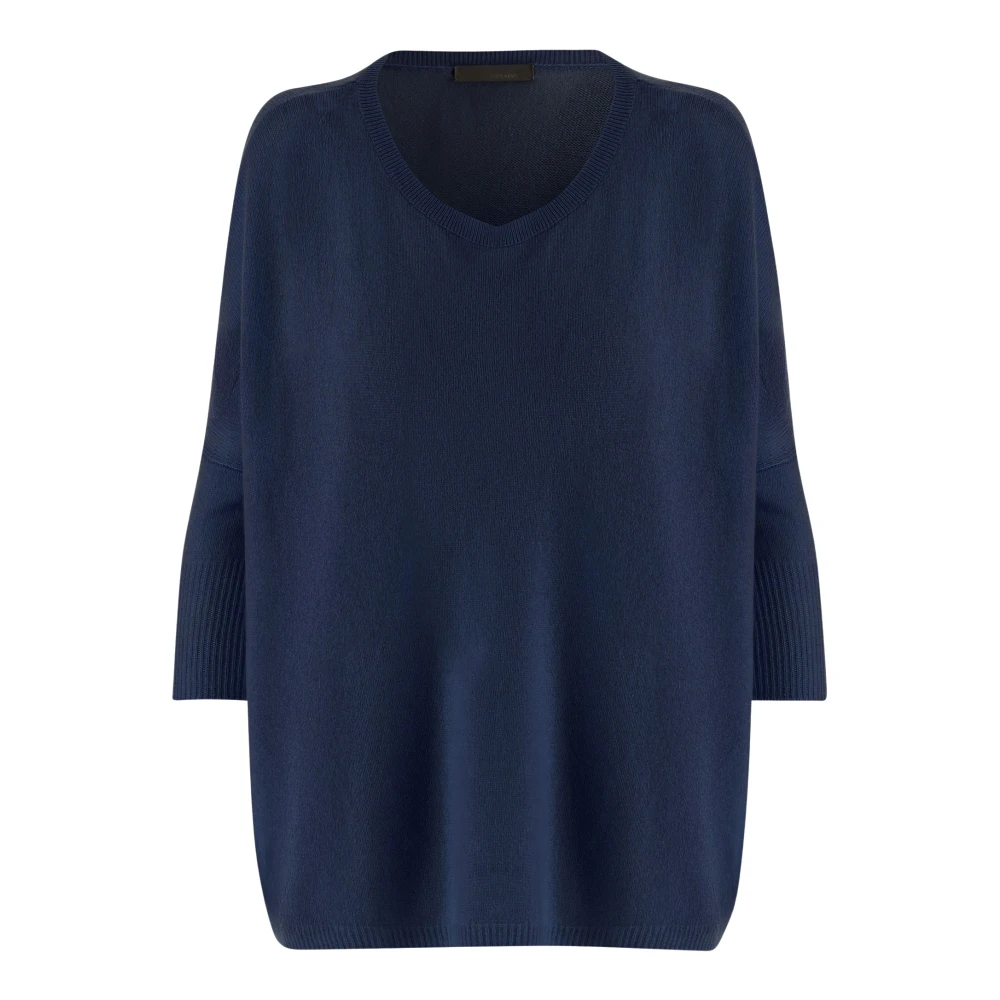 Allude Women's Blue Cashmere Jumper - Cashmere Knitwear - M - Knitwear