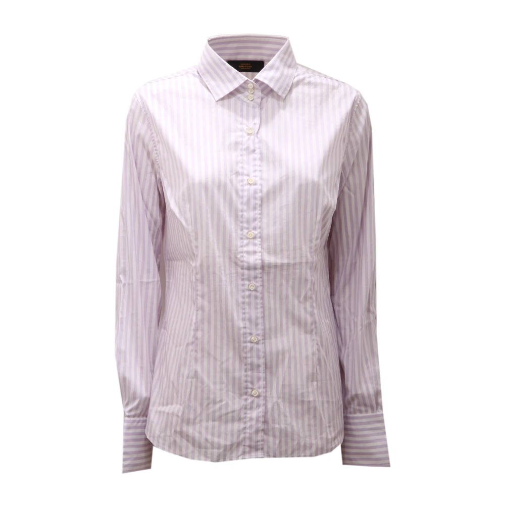 Mauro Grifoni Purple Shirts, Female, Xl, Striped Shirt