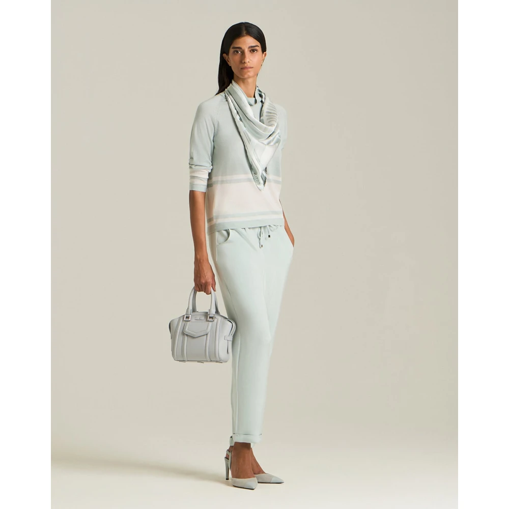 Kiton Etnische Kwast Zijden Sjaal Multicolor Dames