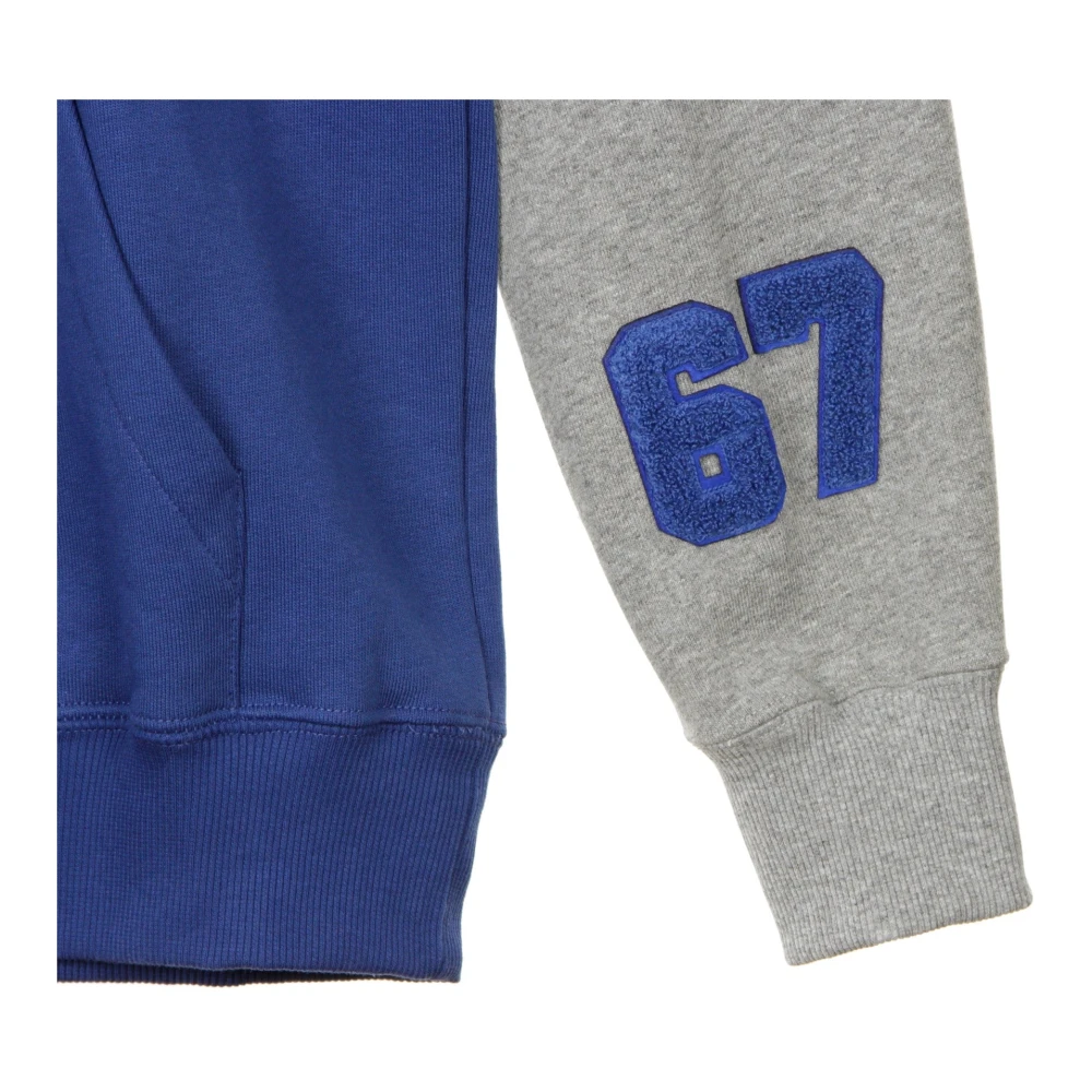 Kappa Blauwe Heren Hoodie Authentieke Stijl Blue Heren