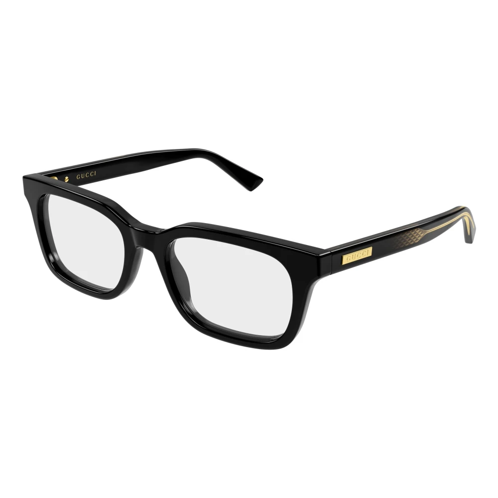 Gucci Black Gg2249o 001 Man Optical Frames Acetate Transparent Squared - Image 2