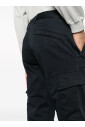 pantalon-cargo-bleu-stretch-en-coton