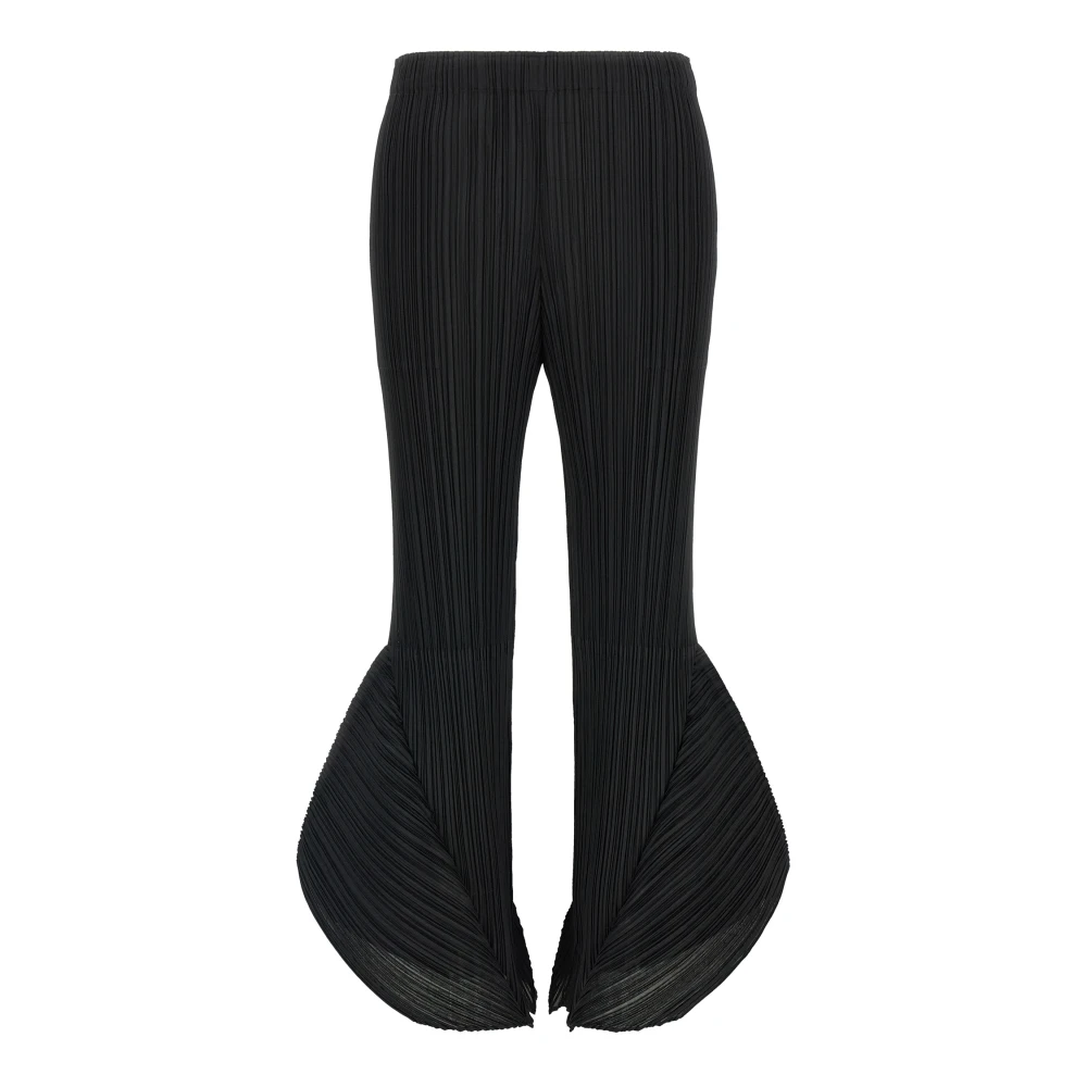 Issey Miyake Women's Black Skyline Pleated Pants
