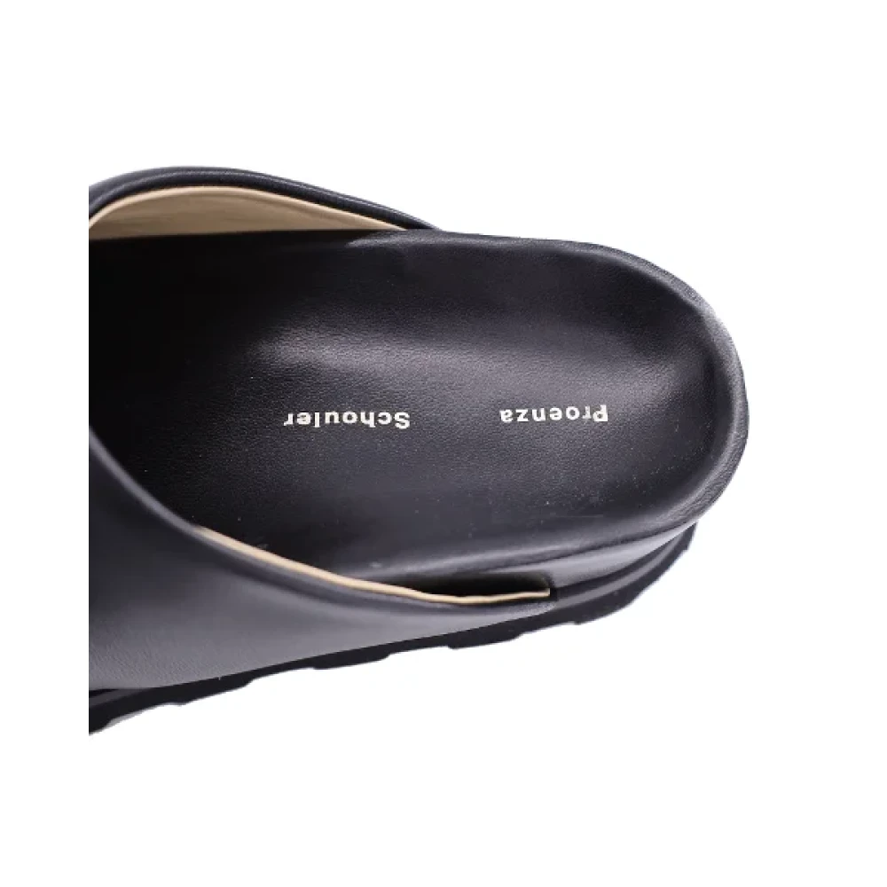 Proenza Schouler Pre-owned Leather flats Black Dames